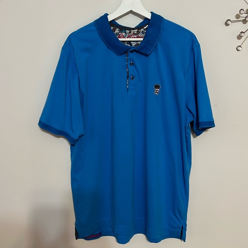 Robert Graham Rossi Short Sleeve Knit Polo Shirt 👕